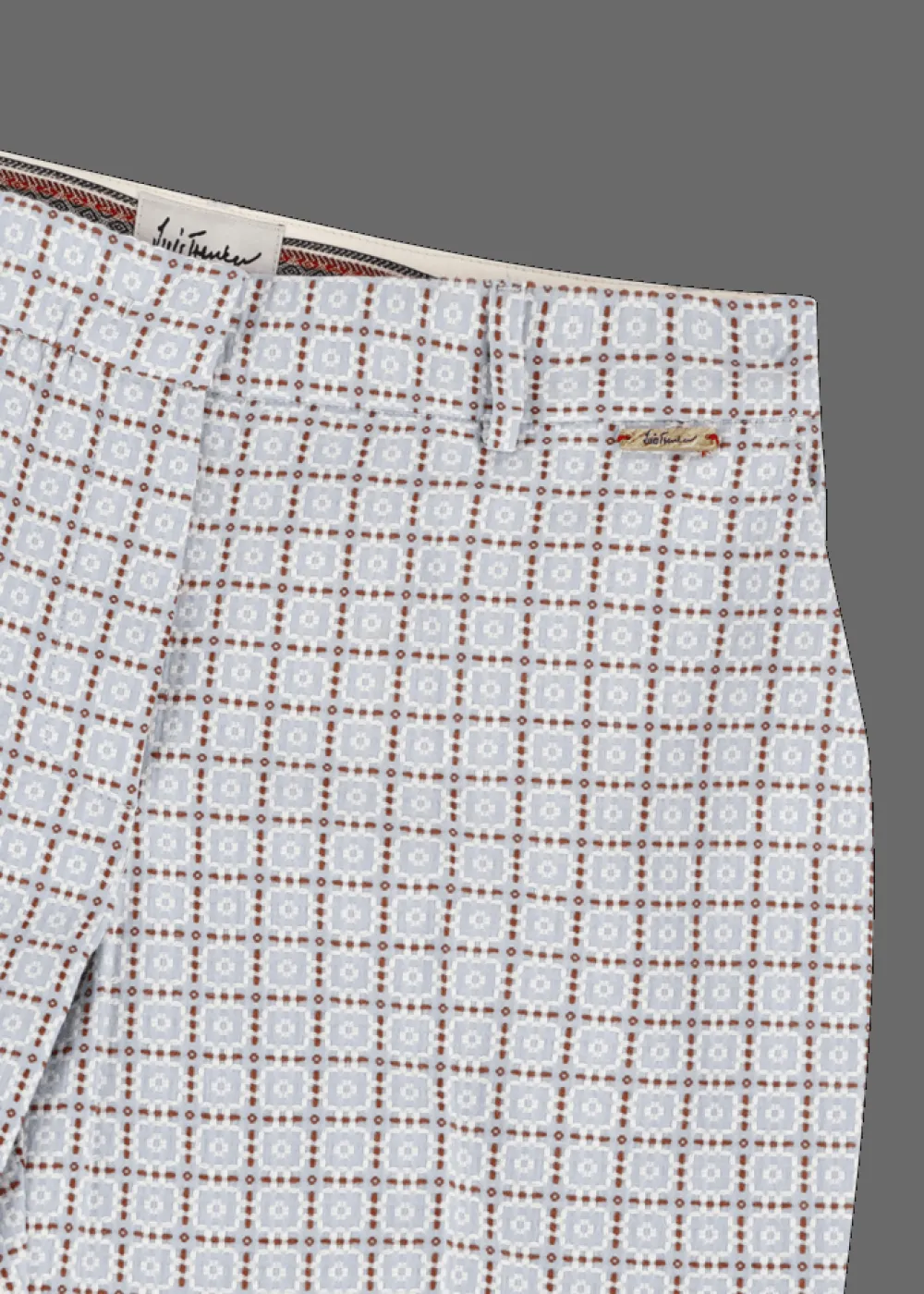 Damen Luis Trenker Baumwolljacquard-Hose Im Cigarette Cut Luleonelle