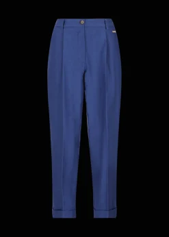 Damen Luis Trenker Baumwoll-Leinen-Hose Im Carrot Fit Luloretta