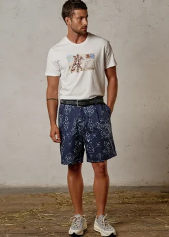 Herren Luis Trenker Bermuda-Shorts Mit Bandanaprint Lubartl