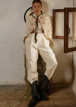 Herren Luis Trenker Bestickter Cowboy-Stiefel Aus Leder Lucamp