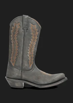 Damen/Herren Luis Trenker Bestickter Cowboy-Stiefel Aus Leder Lucamp