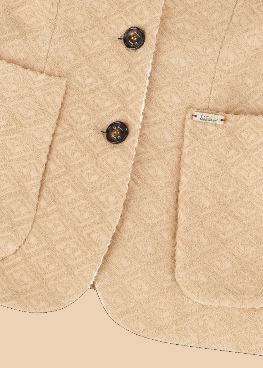 Damen Luis Trenker Blazer Aus Baumwollfrottee Luranda