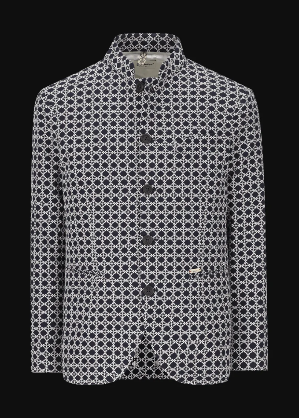 Herren Luis Trenker Blazer Aus Baumwolljacquard Lusandretto