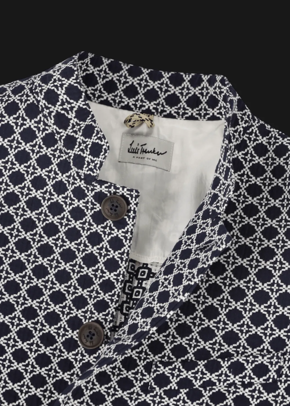 Herren Luis Trenker Blazer Aus Baumwolljacquard Lusandretto