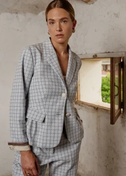 Damen Luis Trenker Blazer Aus Baumwolljacquard Luramona