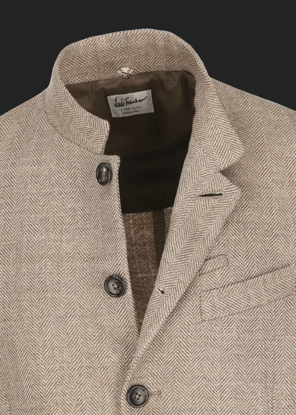 Herren Luis Trenker Blazer Mit Fischgrätmuster Lusandretto