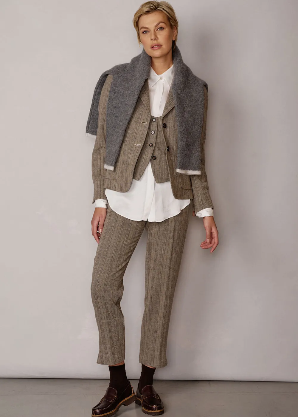 Damen Luis Trenker Blazer Mit Fischgrätmuster Lurosella