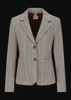 Damen Luis Trenker Blazer Mit Fischgrätmuster Lurosella
