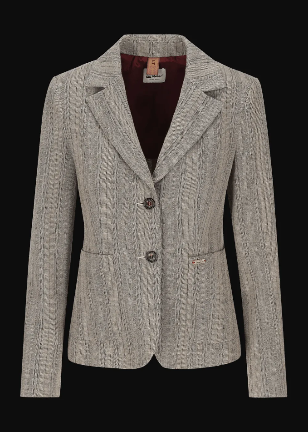 Damen Luis Trenker Blazer Mit Fischgrätmuster Lurosella