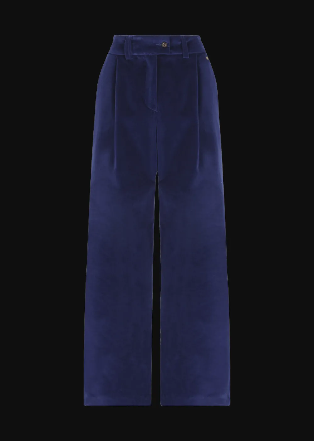 Damen Luis Trenker Bundfaltenhose Aus Samt Luxara