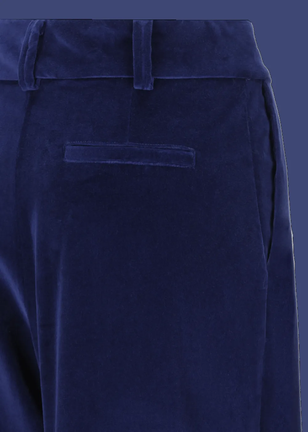 Damen Luis Trenker Bundfaltenhose Aus Samt Luxara