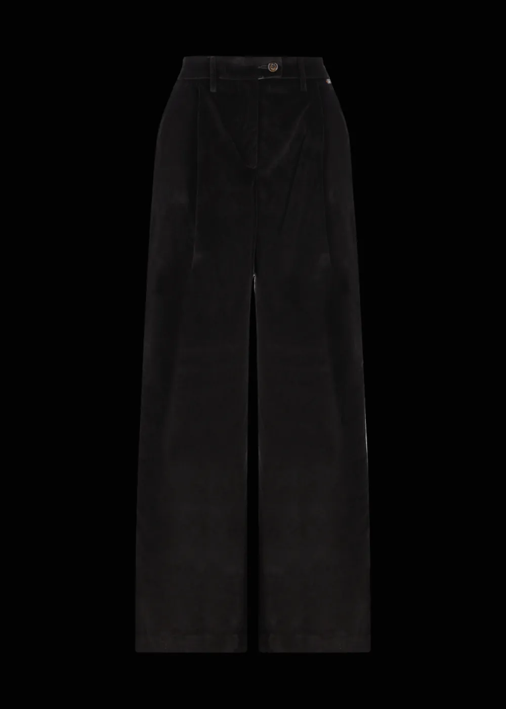 Damen Luis Trenker Bundfaltenhose Aus Samt Luxara