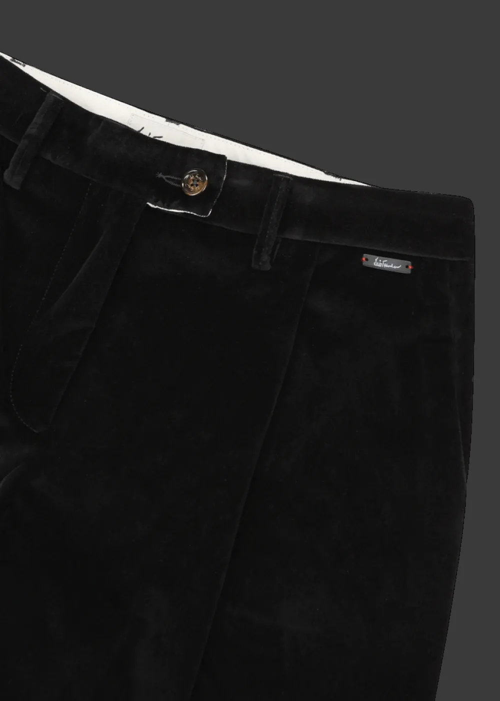 Damen Luis Trenker Bundfaltenhose Aus Samt Luxara