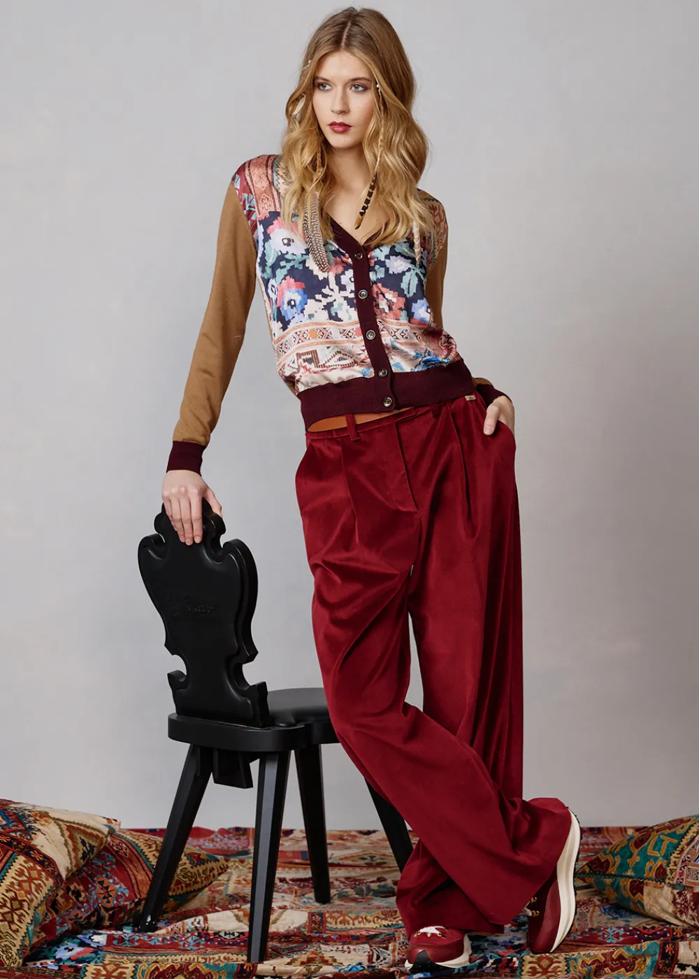 Damen Luis Trenker Cardigan Im Materialmix Luwaynet