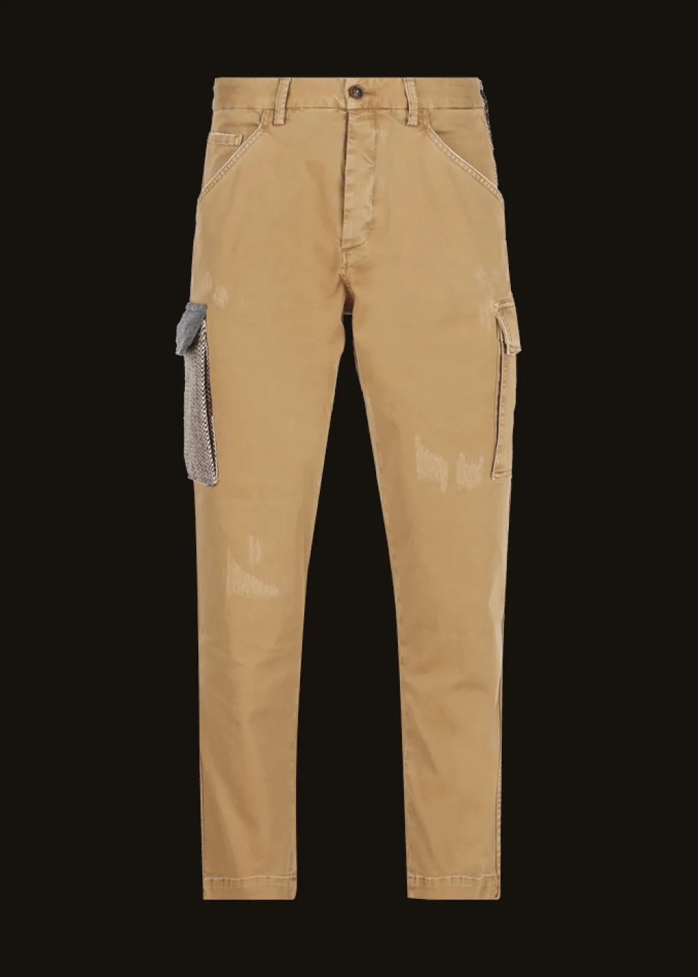 Herren Luis Trenker Cargo-Hose Im Used Look Luberno