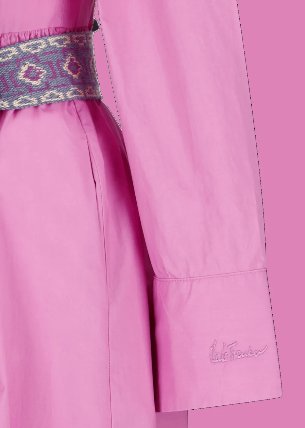 Damen Luis Trenker Chemisier-Kleid Mit Stickerei Lucrena