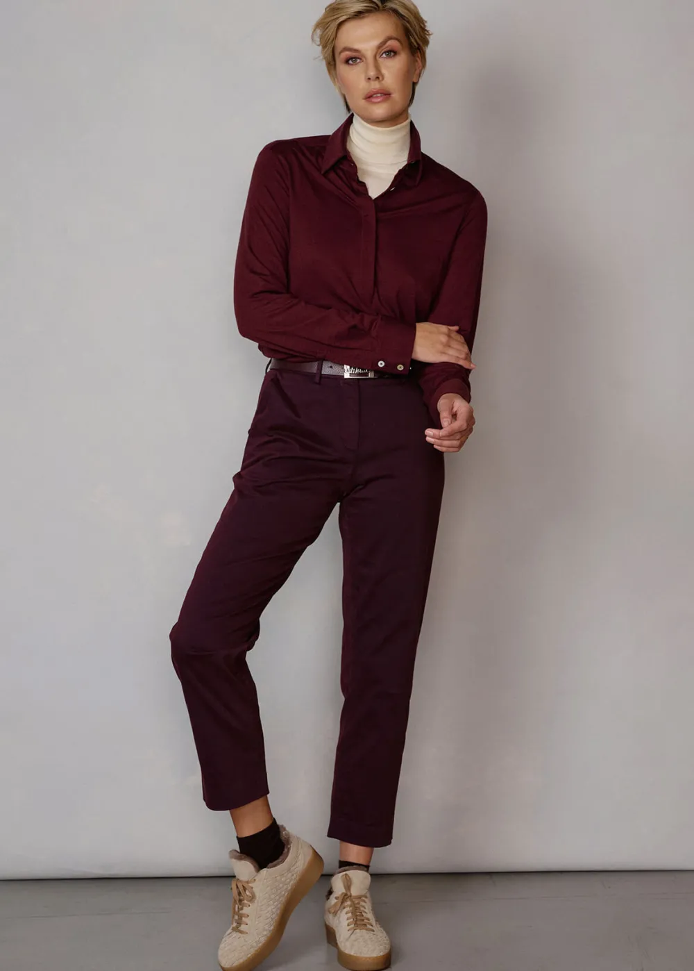 Damen Luis Trenker Chino-Hose Aus Baumwollstretch Luloraine