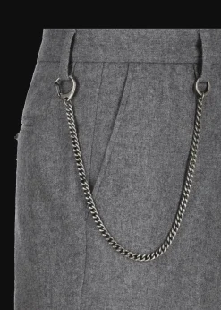 Herren Luis Trenker Chino-Hose Aus Wollflanell Lubruneu
