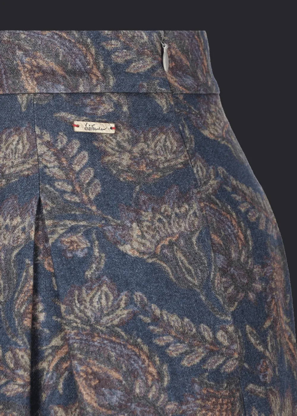 Damen Luis Trenker Faltenrock Mit Paisley-Print Luklaudia