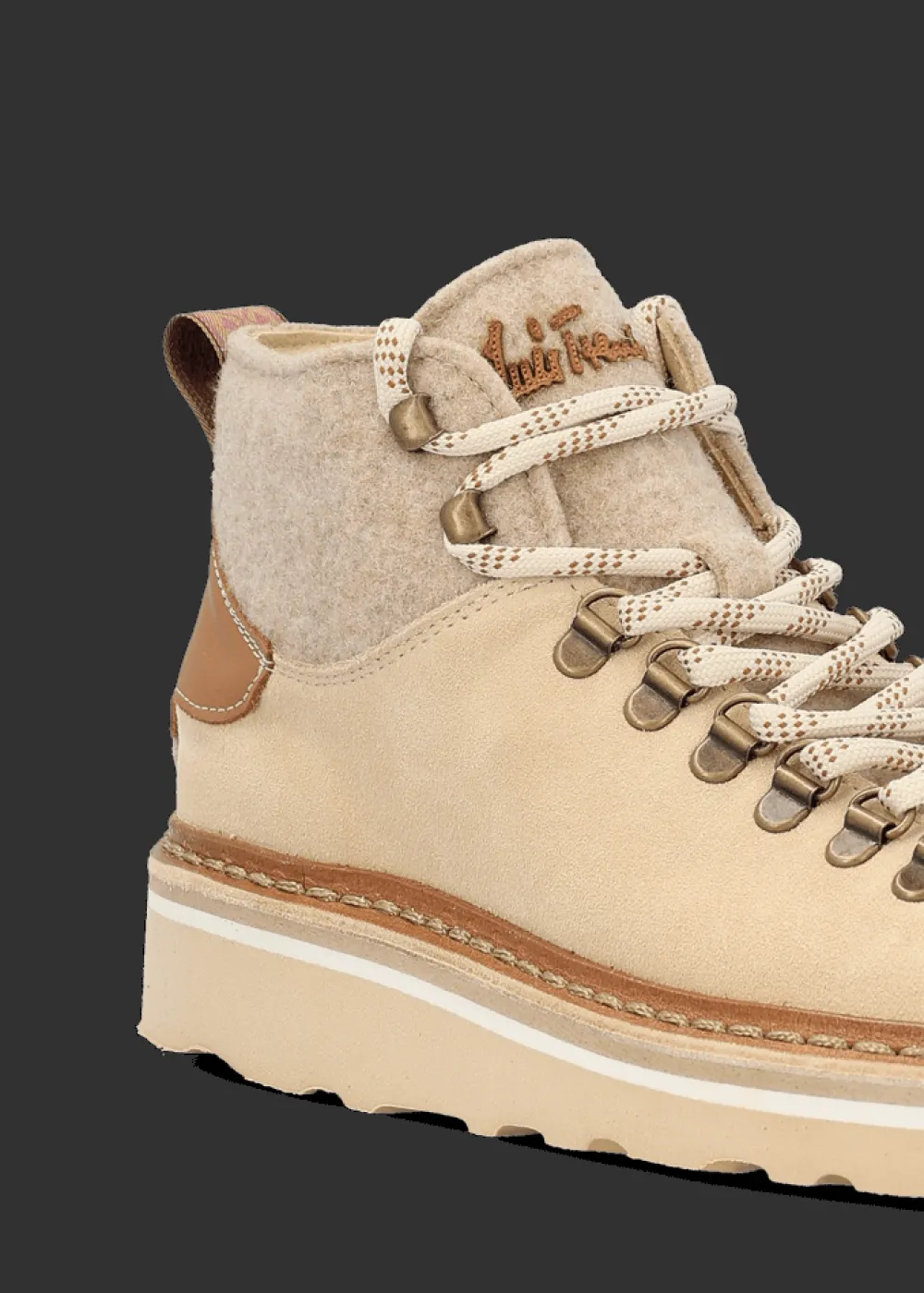 Damen Luis Trenker Hoher Sneaker Im Materialmix Lugioanna