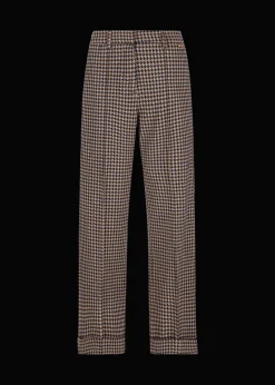 Damen Luis Trenker Hose Mit Hahnentrittmuster Lulara
