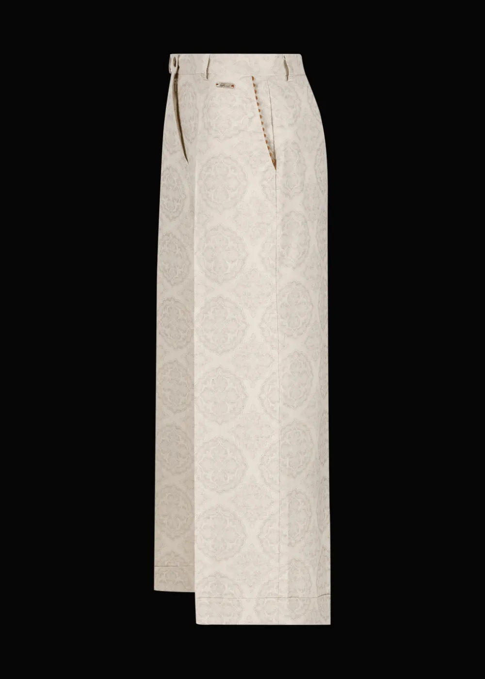 Damen Luis Trenker Jacquard-Hose Mit Weitem Bein Lulidia