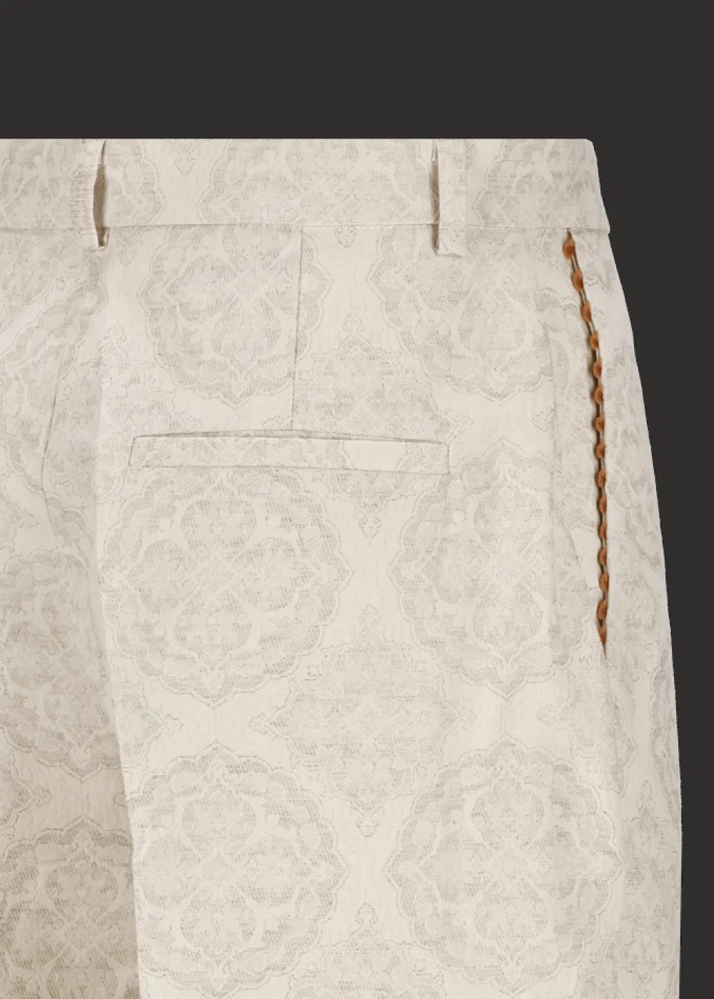 Damen Luis Trenker Jacquard-Hose Mit Weitem Bein Lulidia
