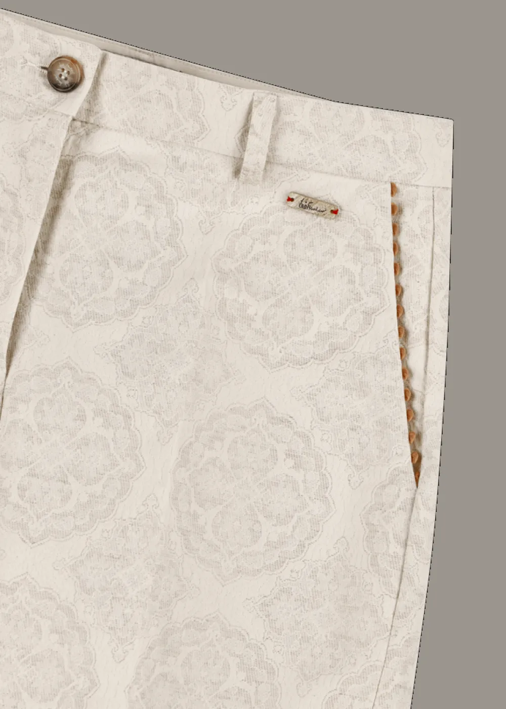 Damen Luis Trenker Jacquard-Hose Mit Weitem Bein Lulidia