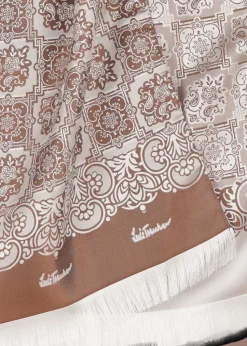 Damen/Herren Luis Trenker Jacquard-Seidenschal Lufranzi