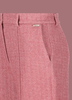 Damen Luis Trenker Jersey-Hose Mit Fischgrätmuster Lularina