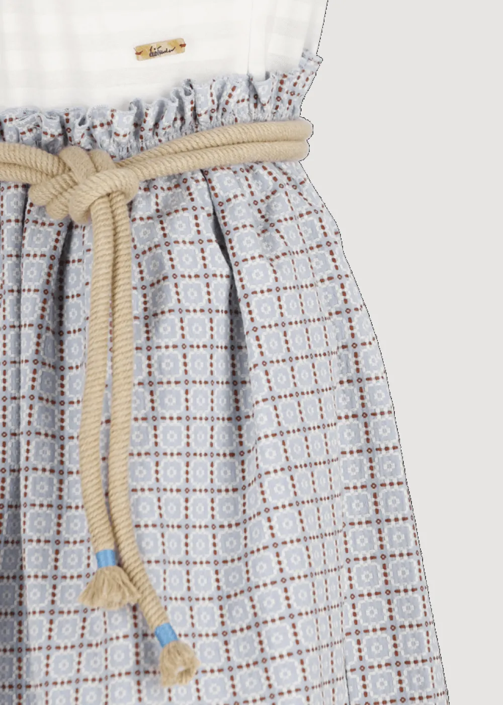 Damen Luis Trenker Kurzärmeliges Kleid Im Materialmix Luclelia