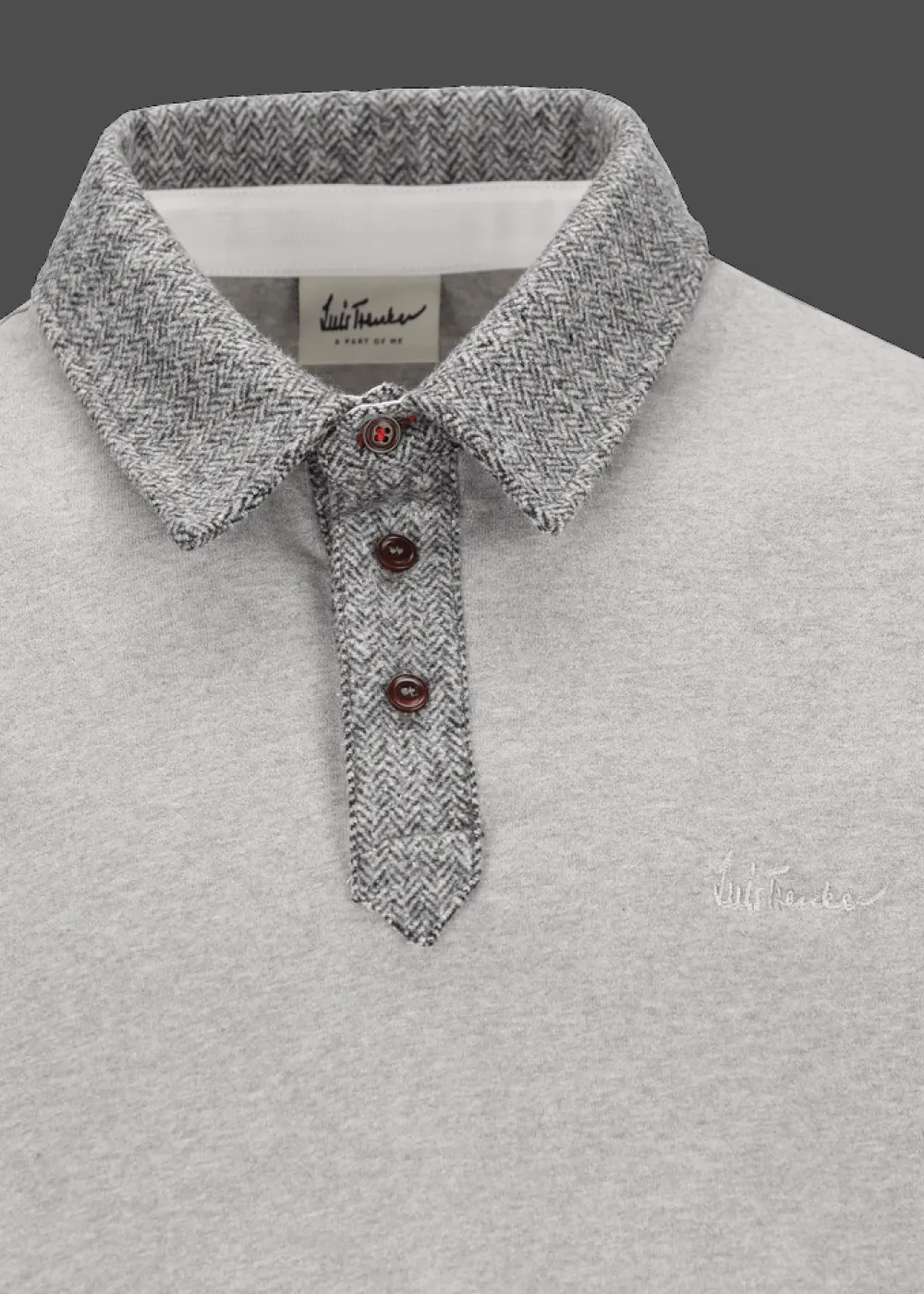 Herren Luis Trenker Langarm-Poloshirt Lufante