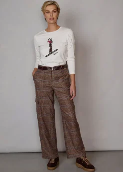 Damen Luis Trenker Langarmshirt Mit Grafik Ludina