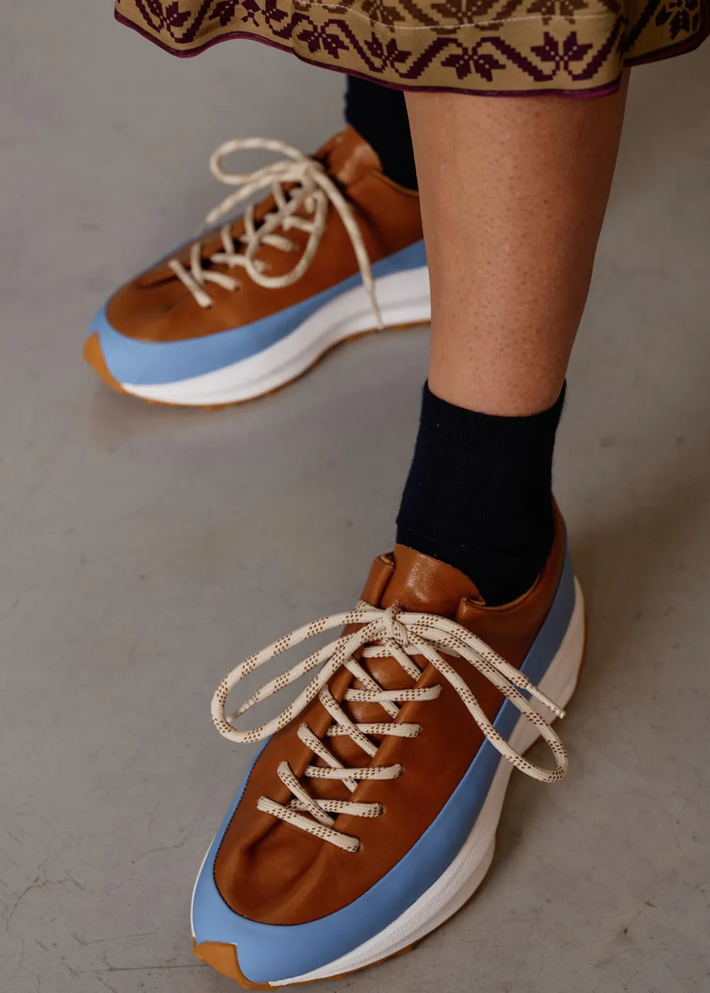 Damen Luis Trenker Ledersneaker Mit Plateausohle Luleandras