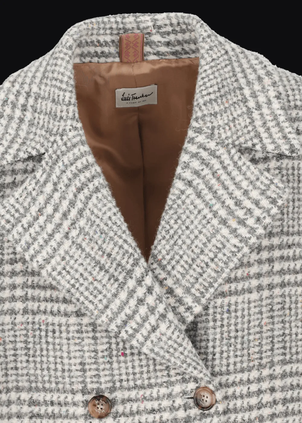 Damen Luis Trenker Mantel Mit Prince Of Wales Muster Lumarta