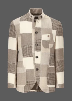 Herren Luis Trenker Patchwork-Blazer Lusandro