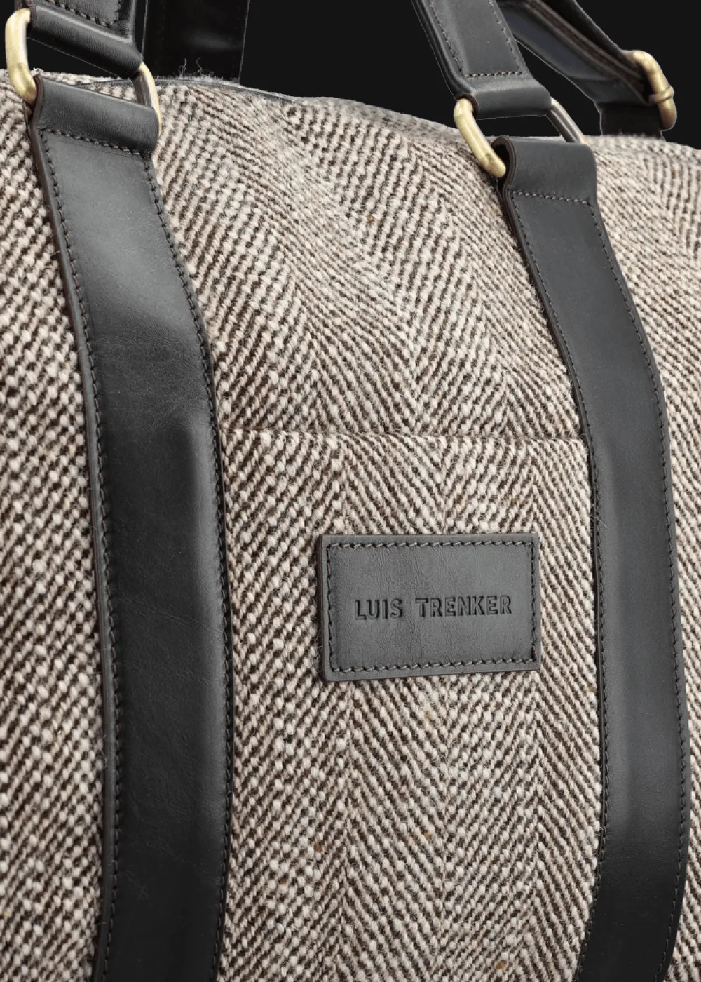 Herren Luis Trenker Reisetasche Mit Fischgrätmuster Lutravel