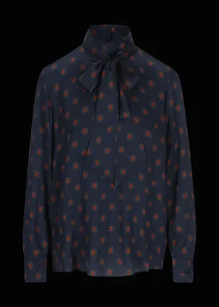 Damen Luis Trenker Schluppenbluse Mit Print Lubianca