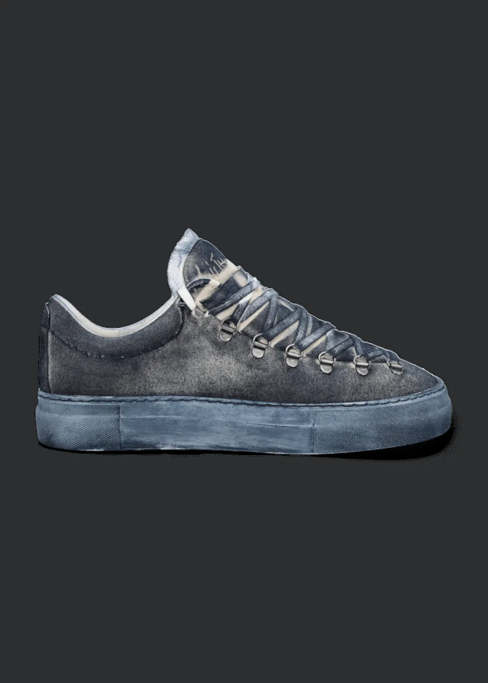 Herren Luis Trenker Sneaker Aus Canvas Und Leder Luleon