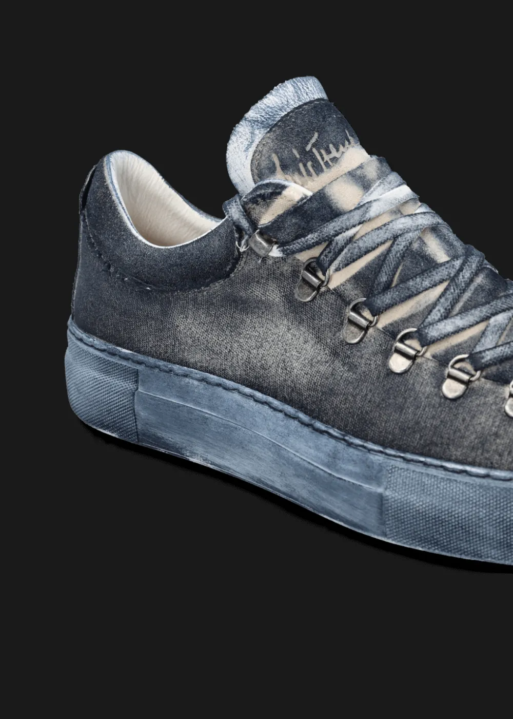 Herren Luis Trenker Sneaker Aus Canvas Und Leder Luleon
