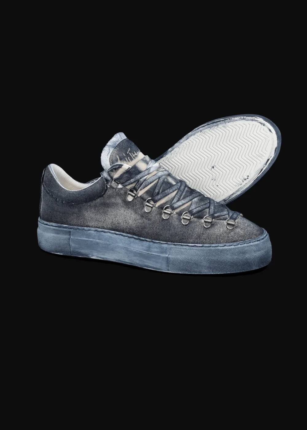 Herren Luis Trenker Sneaker Aus Canvas Und Leder Luleon