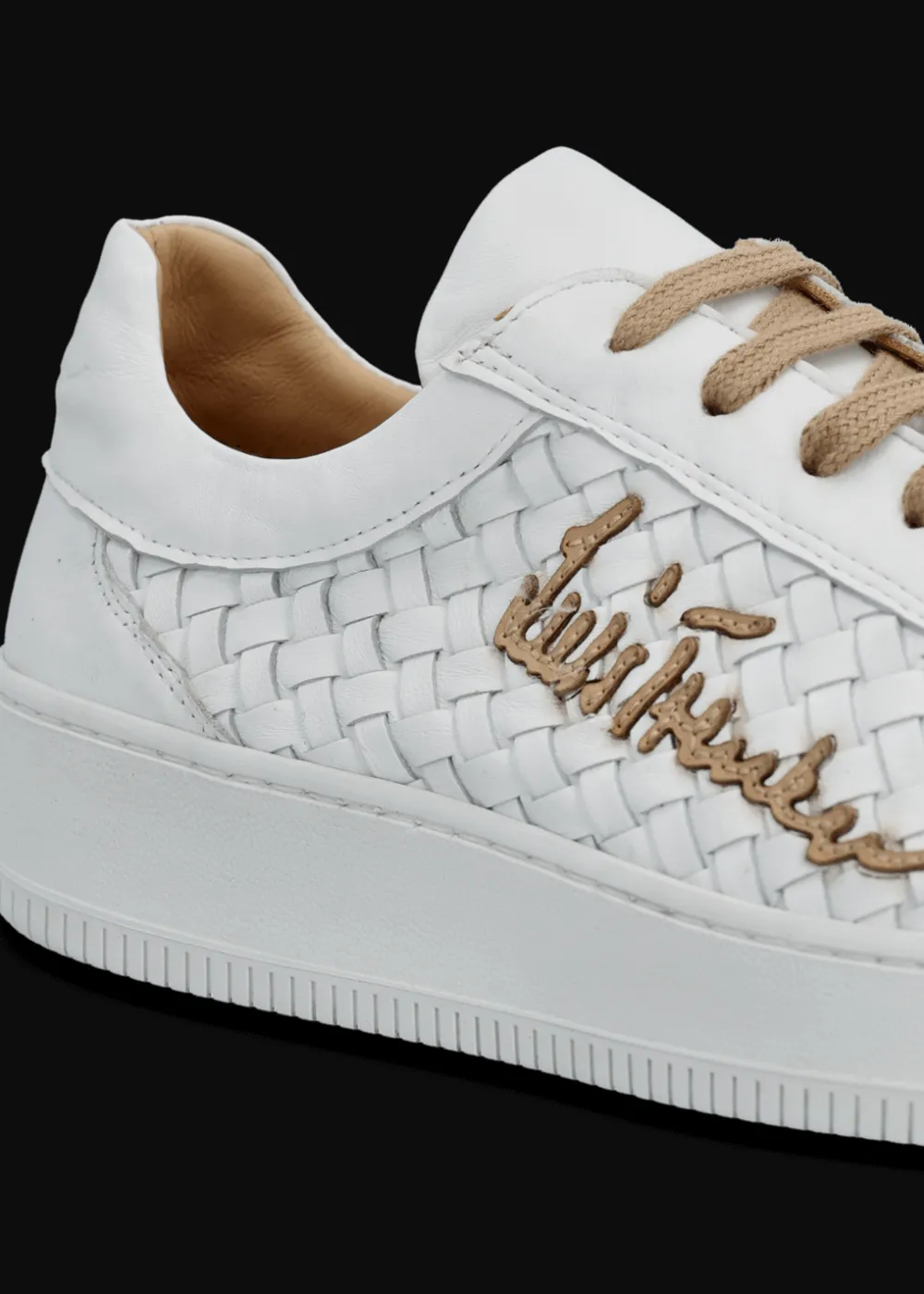 Herren Luis Trenker Sneaker Aus Geflochtenem Leder Lupintros