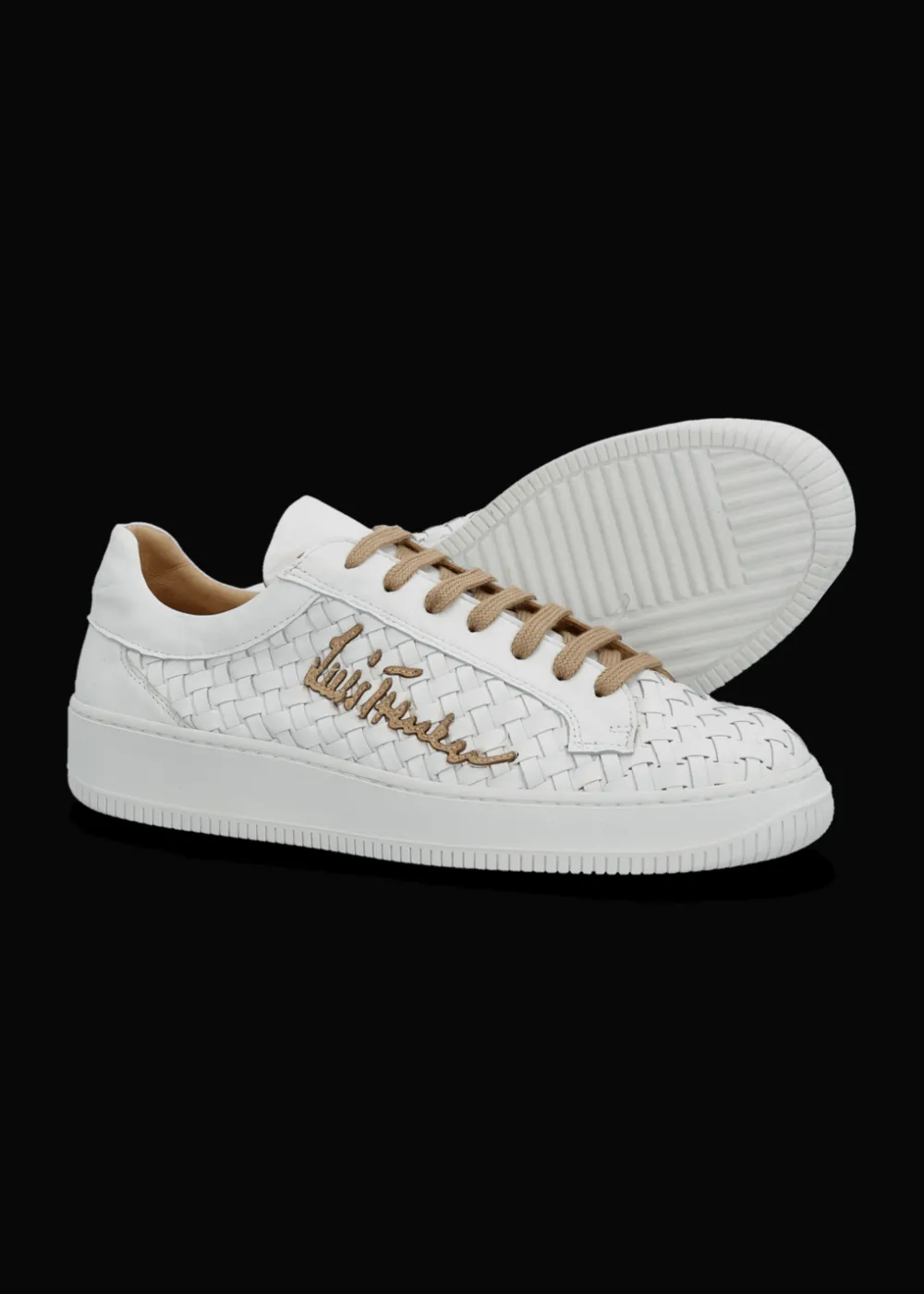 Herren Luis Trenker Sneaker Aus Geflochtenem Leder Lupintros