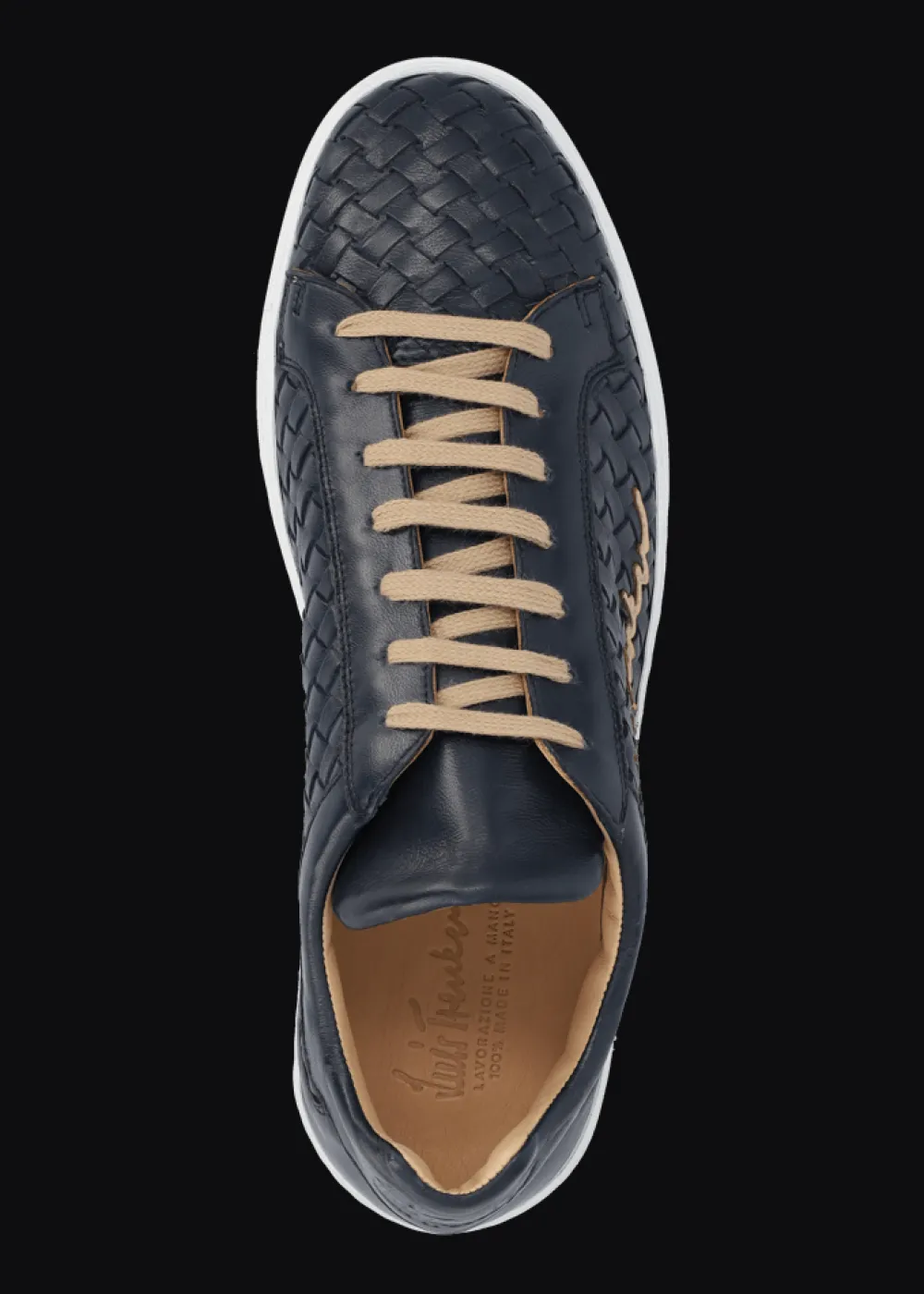 Herren Luis Trenker Sneaker Aus Geflochtenem Leder Lupintros