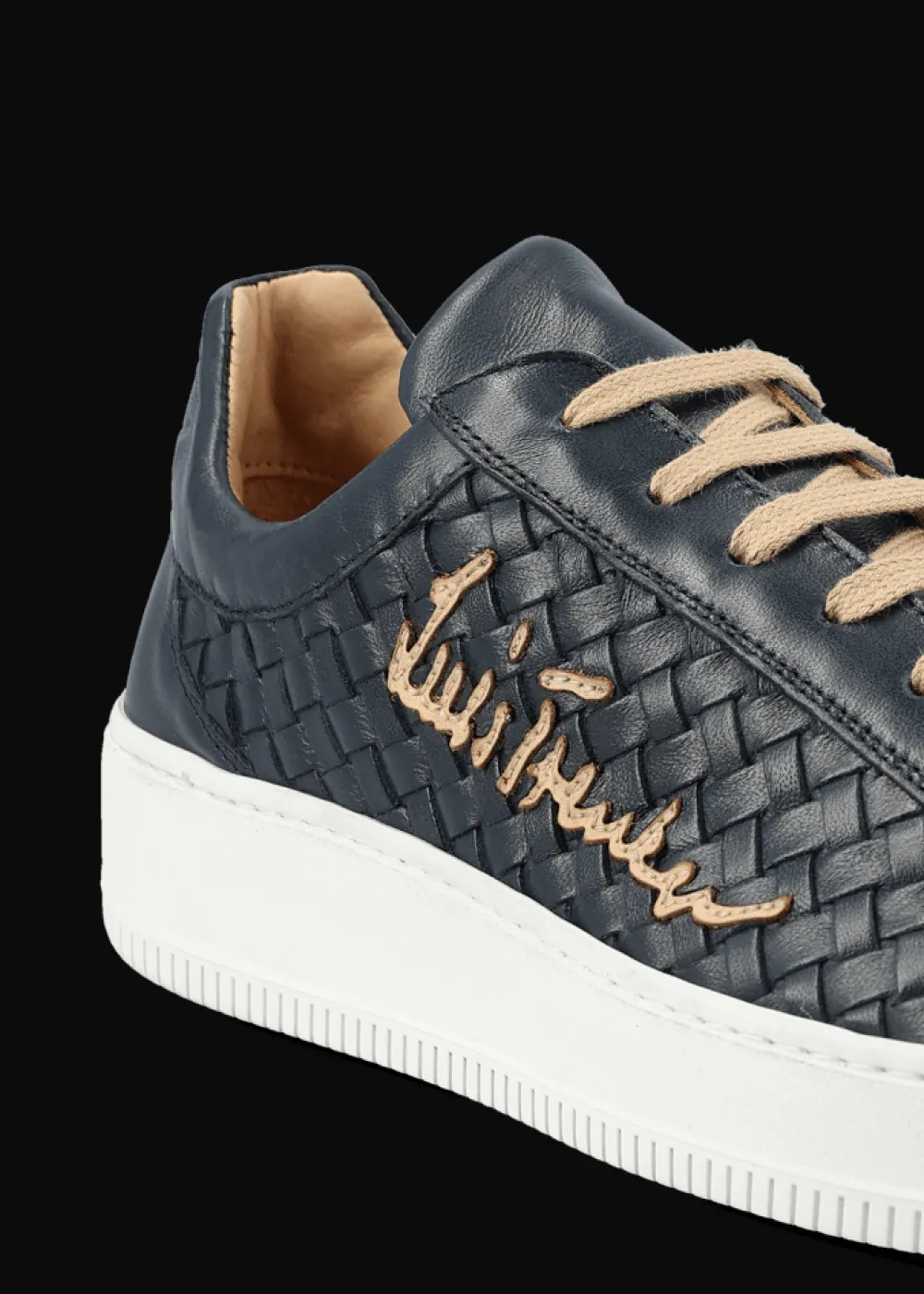 Herren Luis Trenker Sneaker Aus Geflochtenem Leder Lupintros