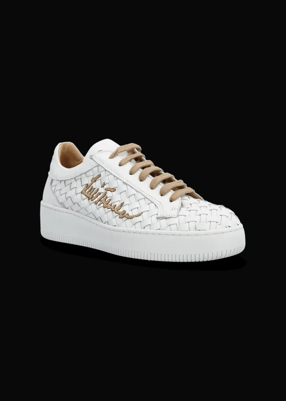 Damen Luis Trenker Sneaker Aus Geflochtenem Leder Lupintras