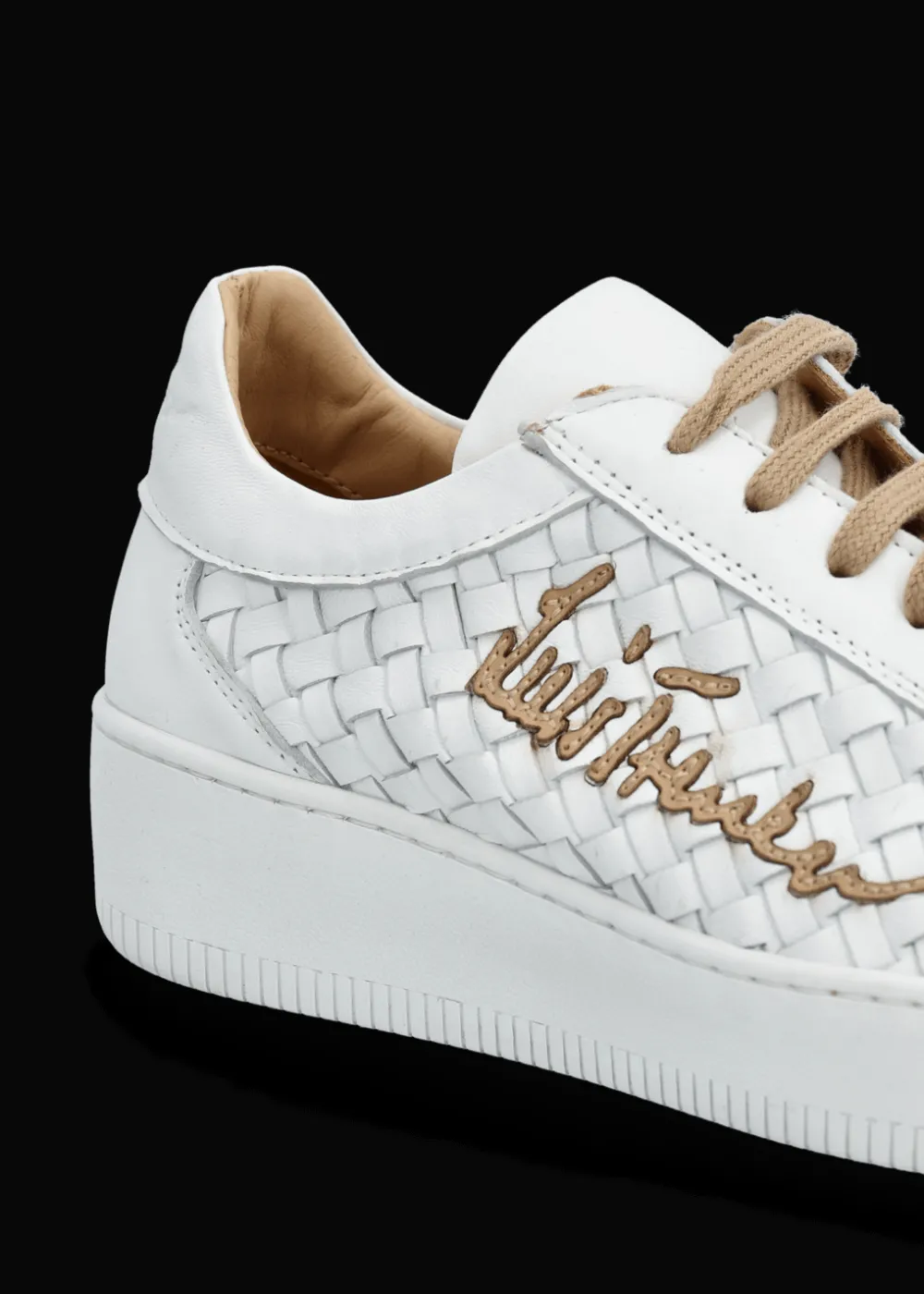 Damen Luis Trenker Sneaker Aus Geflochtenem Leder Lupintras
