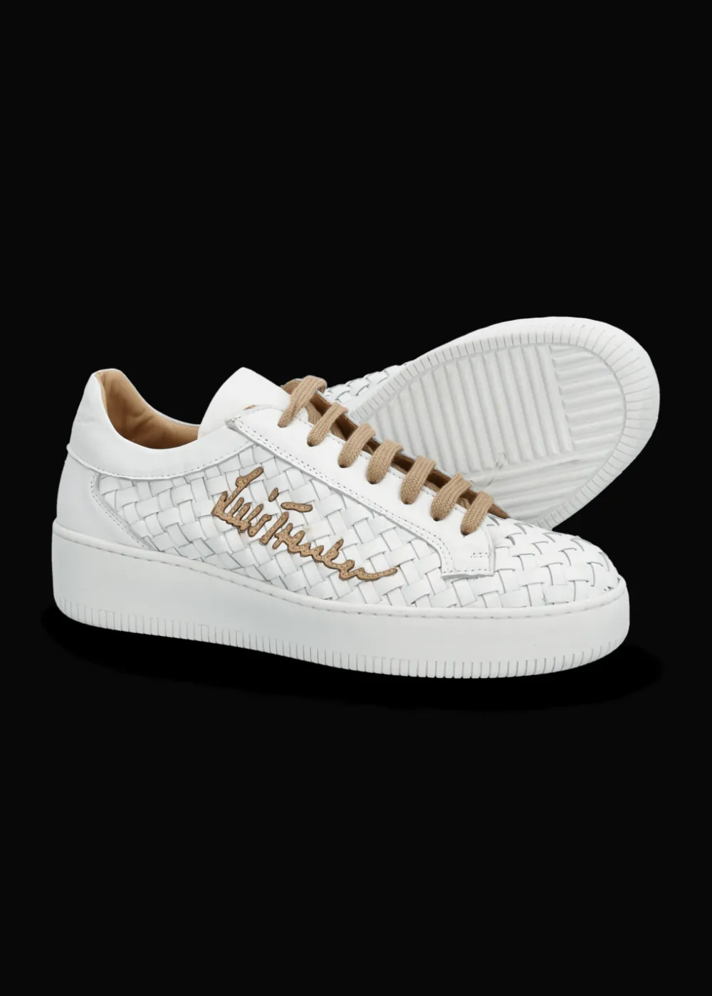 Damen Luis Trenker Sneaker Aus Geflochtenem Leder Lupintras