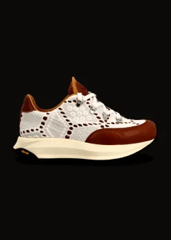 Damen Luis Trenker Sneaker Aus Leder Und Spitze Luleandra