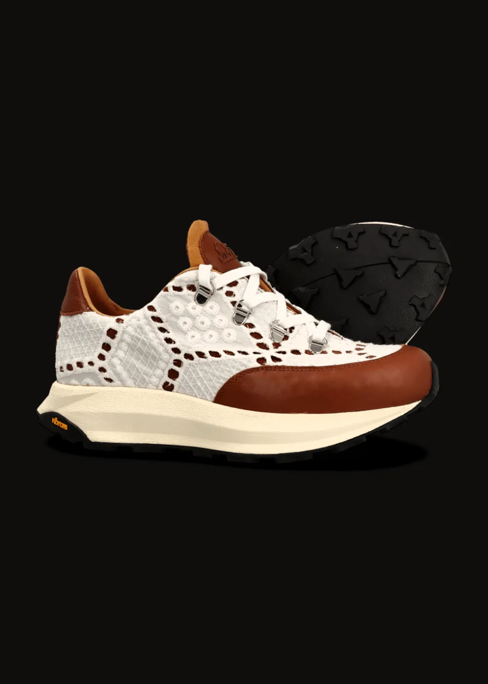 Damen Luis Trenker Sneaker Aus Leder Und Spitze Luleandra